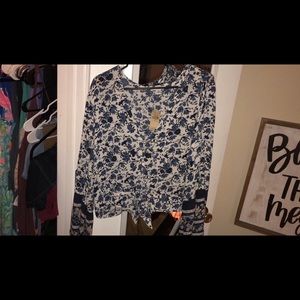 American eagle crop tie top NWT